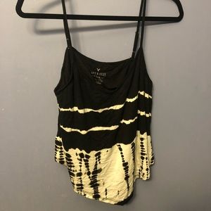 Black and white American eagle tank top